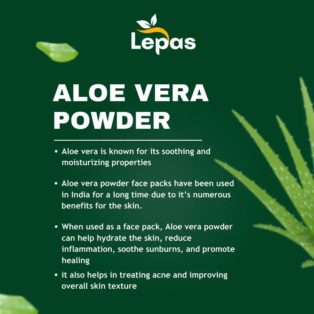 Glowing Skin COMBO | Aloevera + Beetoort + Orange Peel + Multani Mitti Face Packs 100g lepas.skin