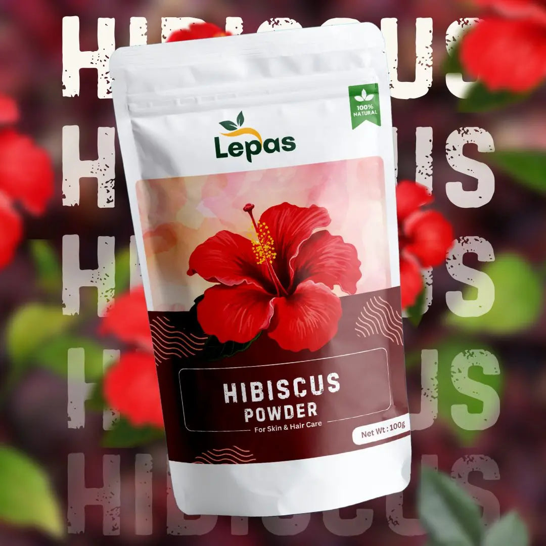 Hibiscus Powder Face Pack | Hair Mask | Exfoliates & Evens Skin Tone | 100g lepas.skin