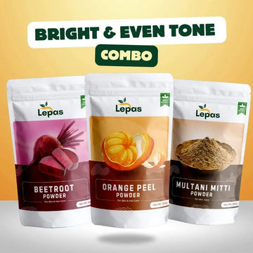 Bright & Even Tone Facepack Combo | 100g each Lepas