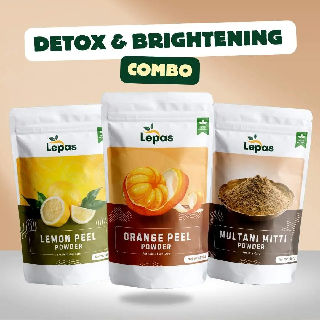 Detox & Brightening Facepack Combo | 100g each Lepas